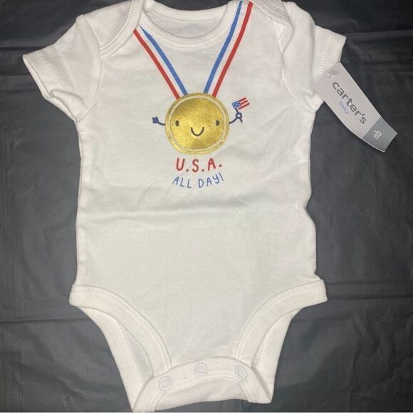Carters Unisex USA Collectible Bodysuit Size Newborn - Picture 1 of 3